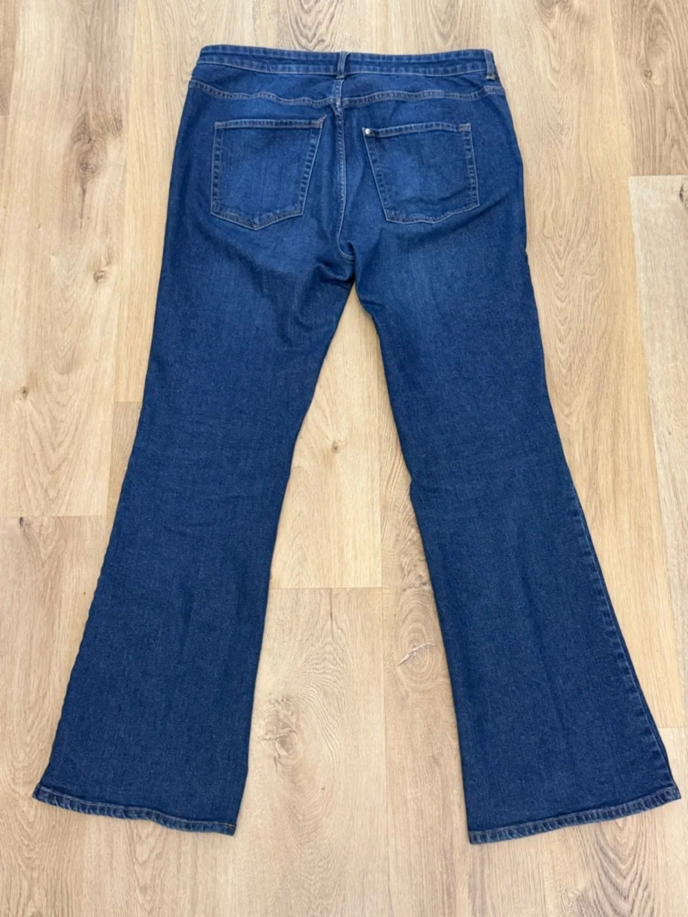 &Denim Dark Blue High Waist Bootcut Jeans